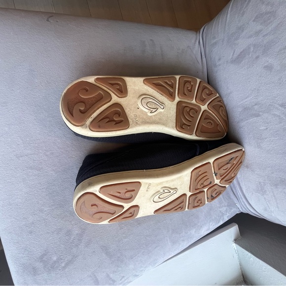 Olukai Nohea Mesh Men's Size 11 Carbon Blue Deep Red Slip On Shoes - Picture 5 of 7